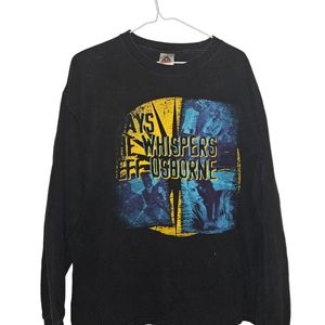 Vintage Rare 90s O'Jays Whispers Jeff Osbourne concert tour shirt black XL